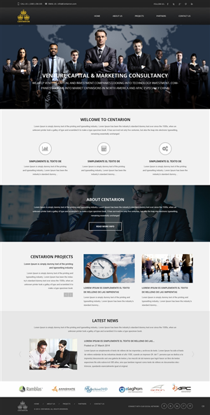 Design Wordpress par pb pour Centarion Group | Design : #5147030
