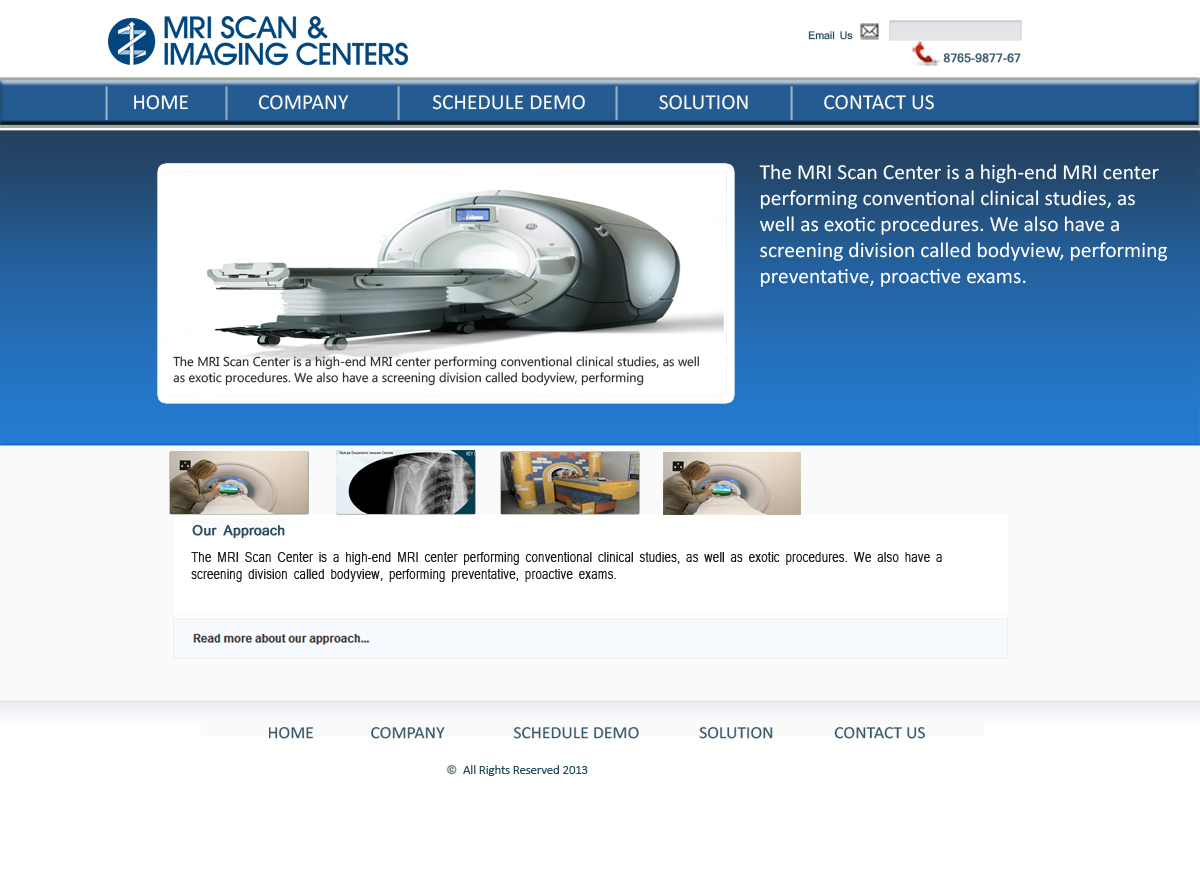 Web Design by MMAA for MRI Scan Center | Design #1735541