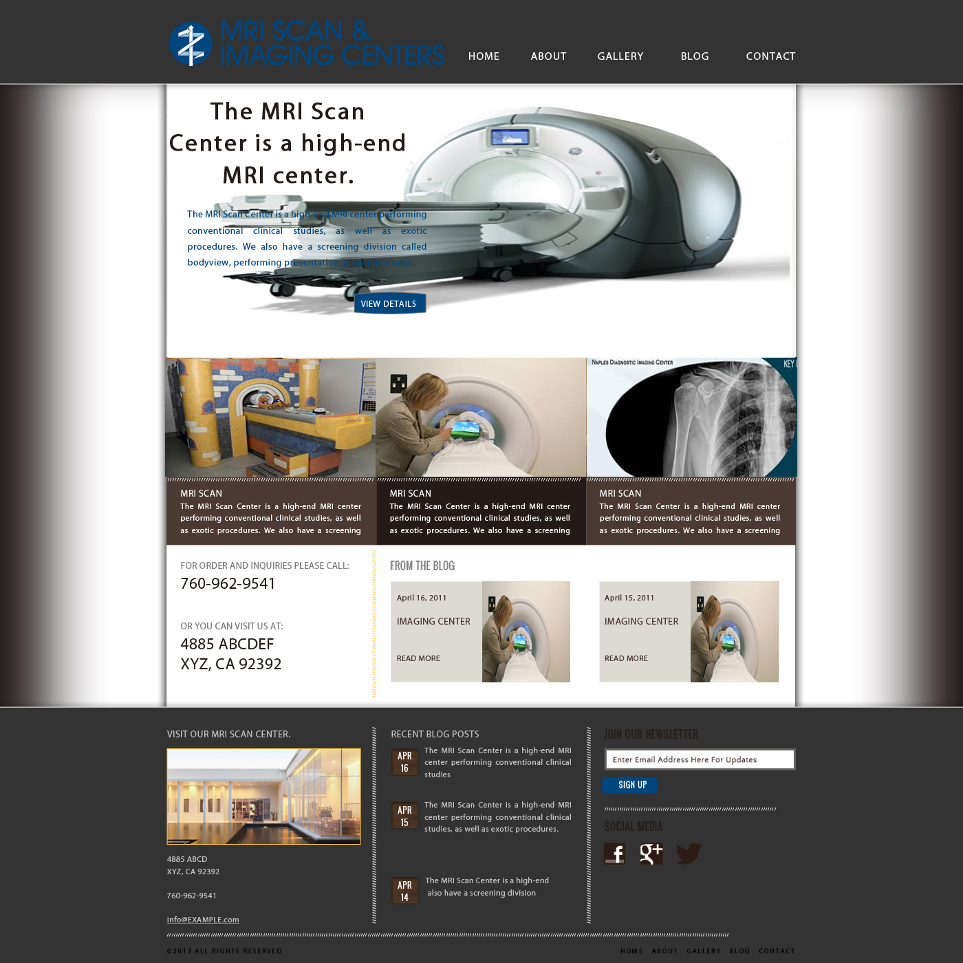 Web Design par MMAA pour MRI Scan Center | Design #1735629