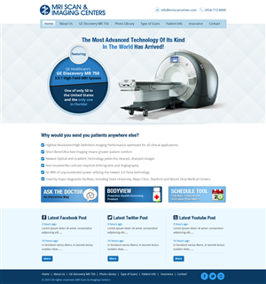 Web Design by James for MRI Scan Center | Design: #1718399