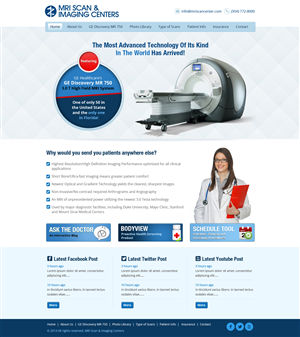 Web Design by James for MRI Scan Center | Design: #1746105