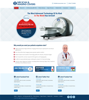 Web Design by James for MRI Scan Center | Design: #1746115