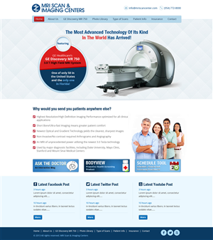 Web Design by James for MRI Scan Center | Design: #1746125