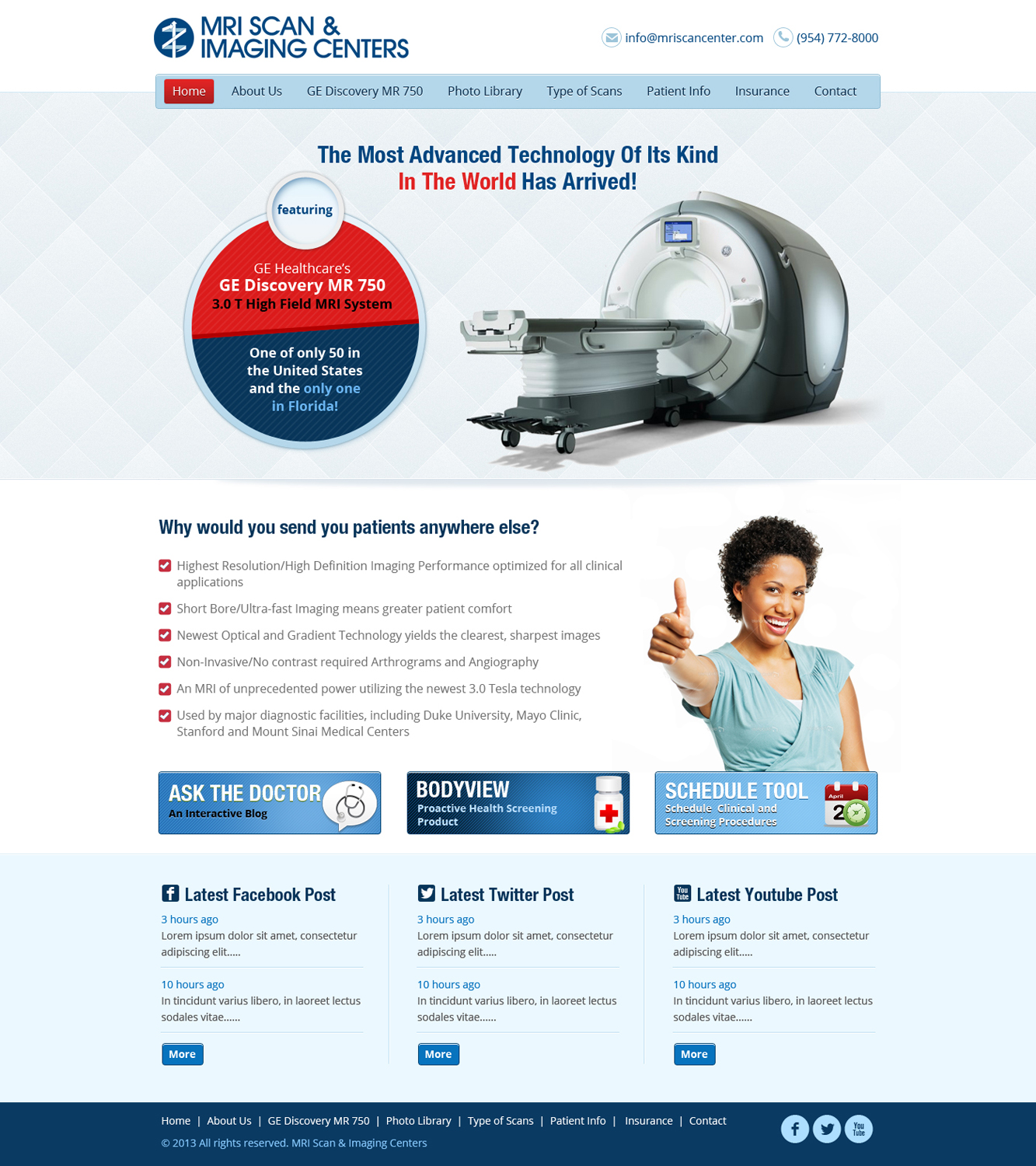 Diseño Web por James para MRI Scan Center | Diseño #1746127