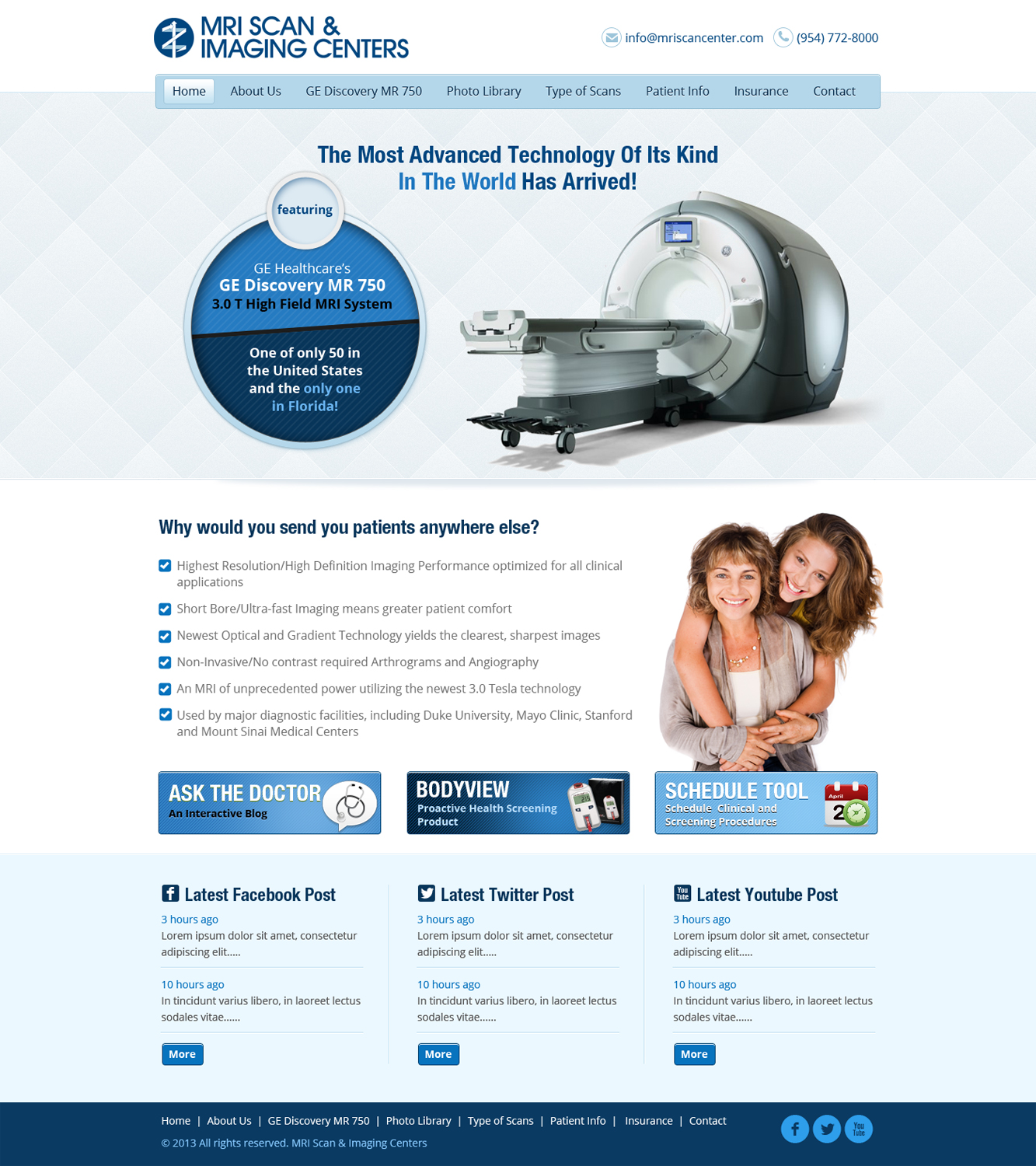 Web Design by James for MRI Scan Center | Design #1784911