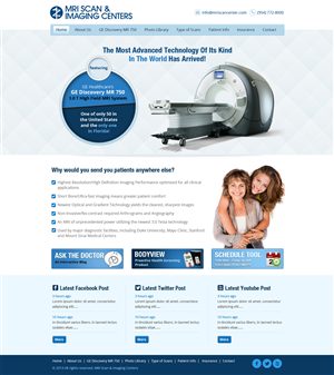 Web Design by James for MRI Scan Center | Design #1784911