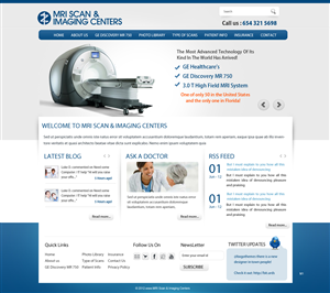 Web Design by pb for MRI Scan Center | Design: #1702035