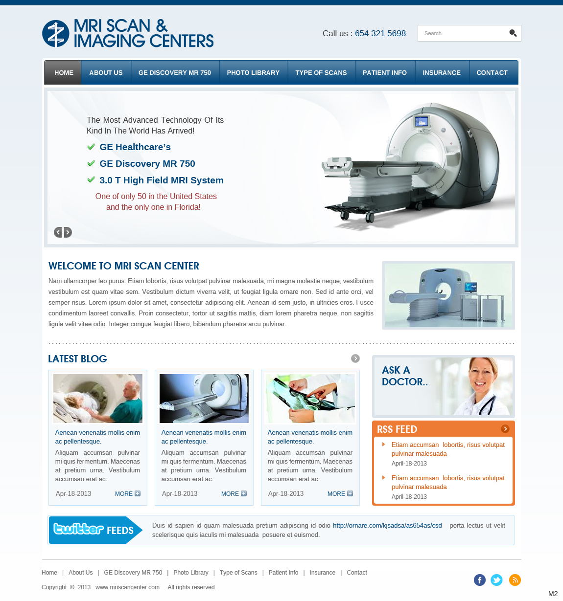 Web Design by pb for MRI Scan Center | Design #1702040