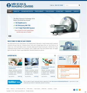 Web Design by pb for MRI Scan Center | Design: #1702040