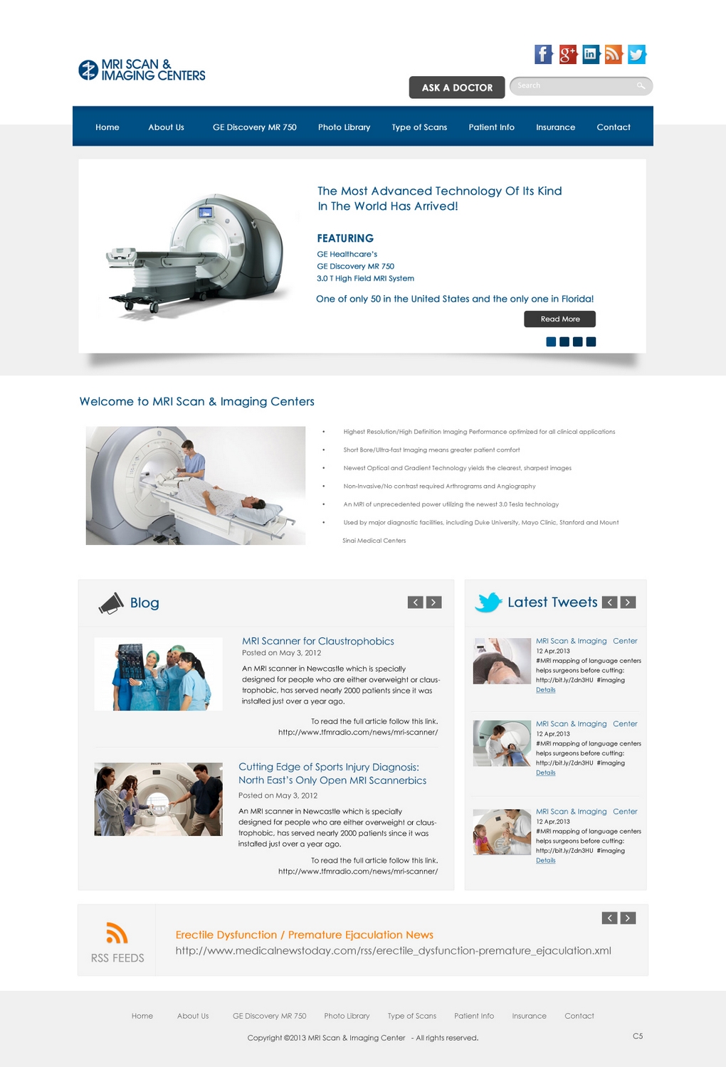 Web Design par pb pour MRI Scan Center | Design #1705782