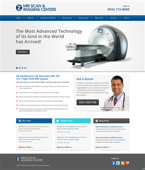 Web Design by pb for MRI Scan Center | Design: #1708887