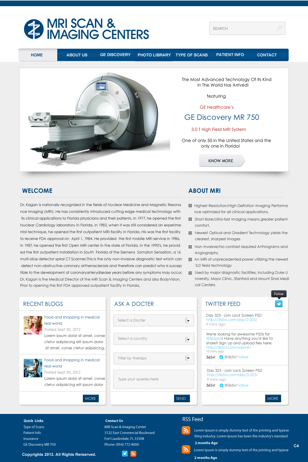 Web Design by pb for MRI Scan Center | Design #1718232