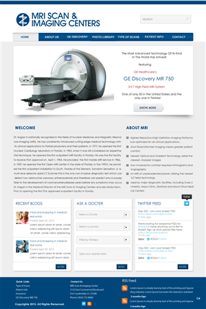 Web Design by pb for MRI Scan Center | Design: #1718232