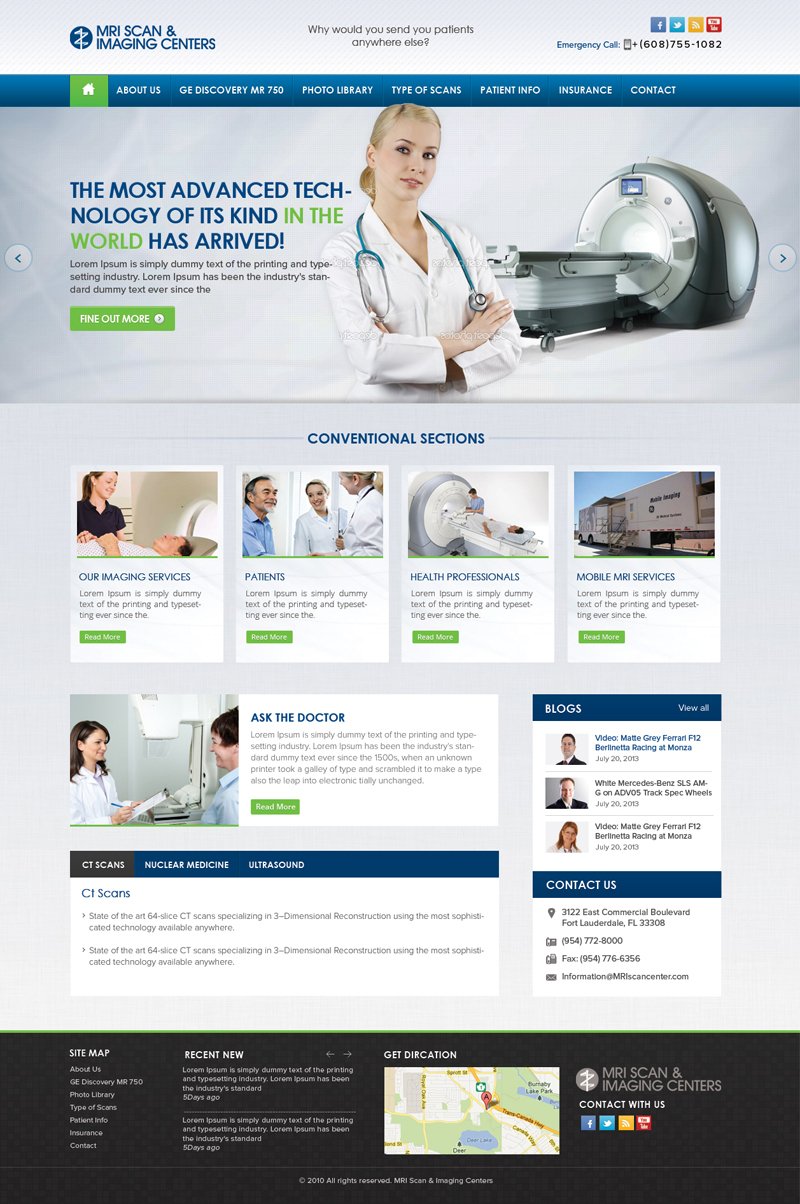 Diseño Web por the-lion-king para MRI Scan Center | Diseño #1719833