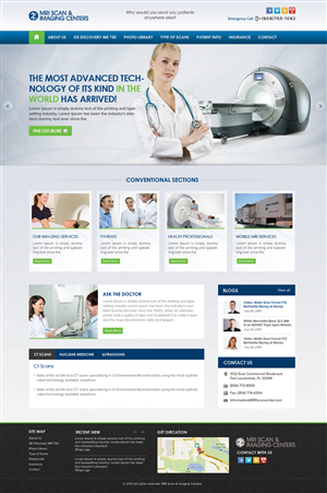 Web Design by the-lion-king for MRI Scan Center | Design: #1719833
