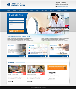 Web Design by OM for MRI Scan Center | Design: #1704947