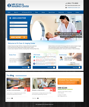 Web Design by OM for MRI Scan Center | Design: #1704978
