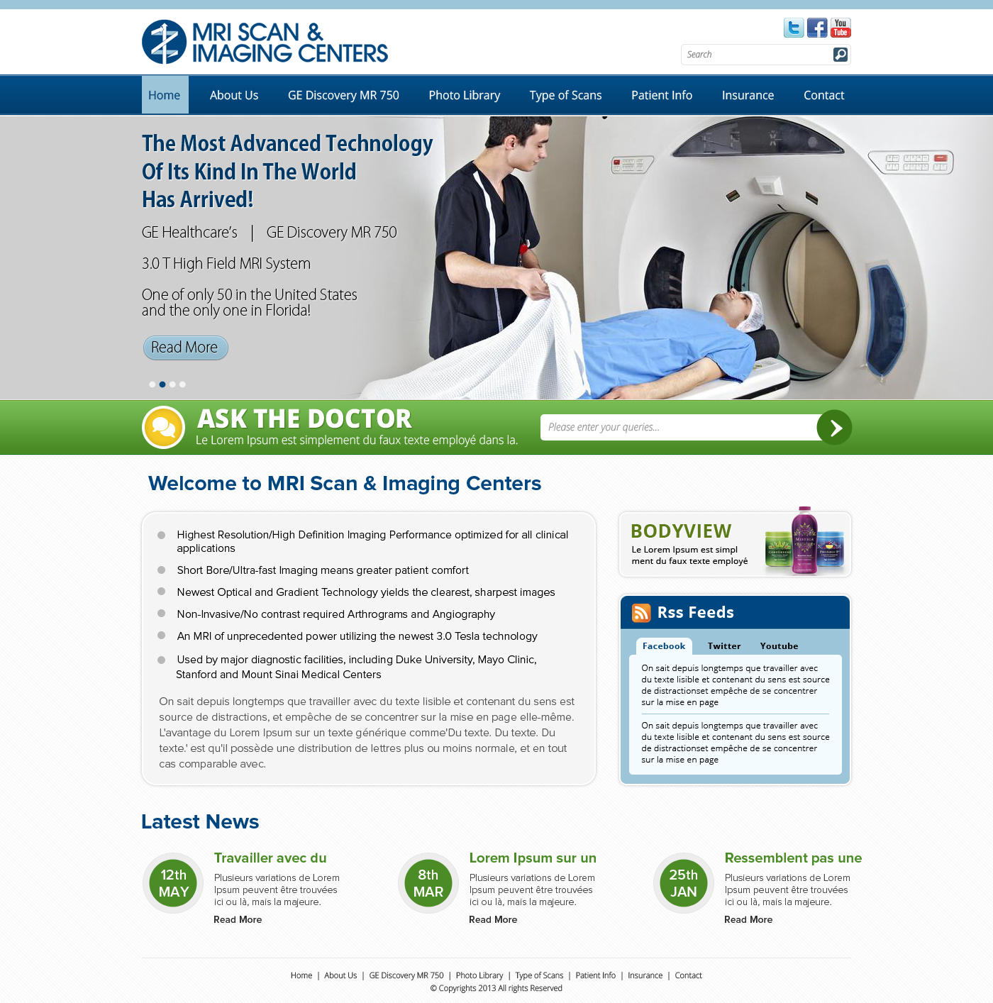Web Design par OM pour MRI Scan Center | Design #1704992
