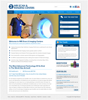 Web Design by OM for MRI Scan Center | Design: #1704996