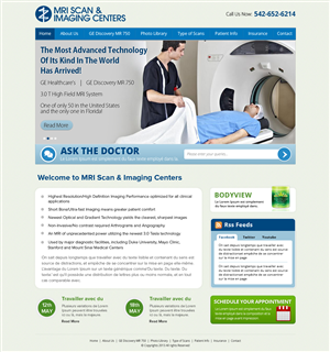 Web Design by OM for MRI Scan Center | Design #1705005
