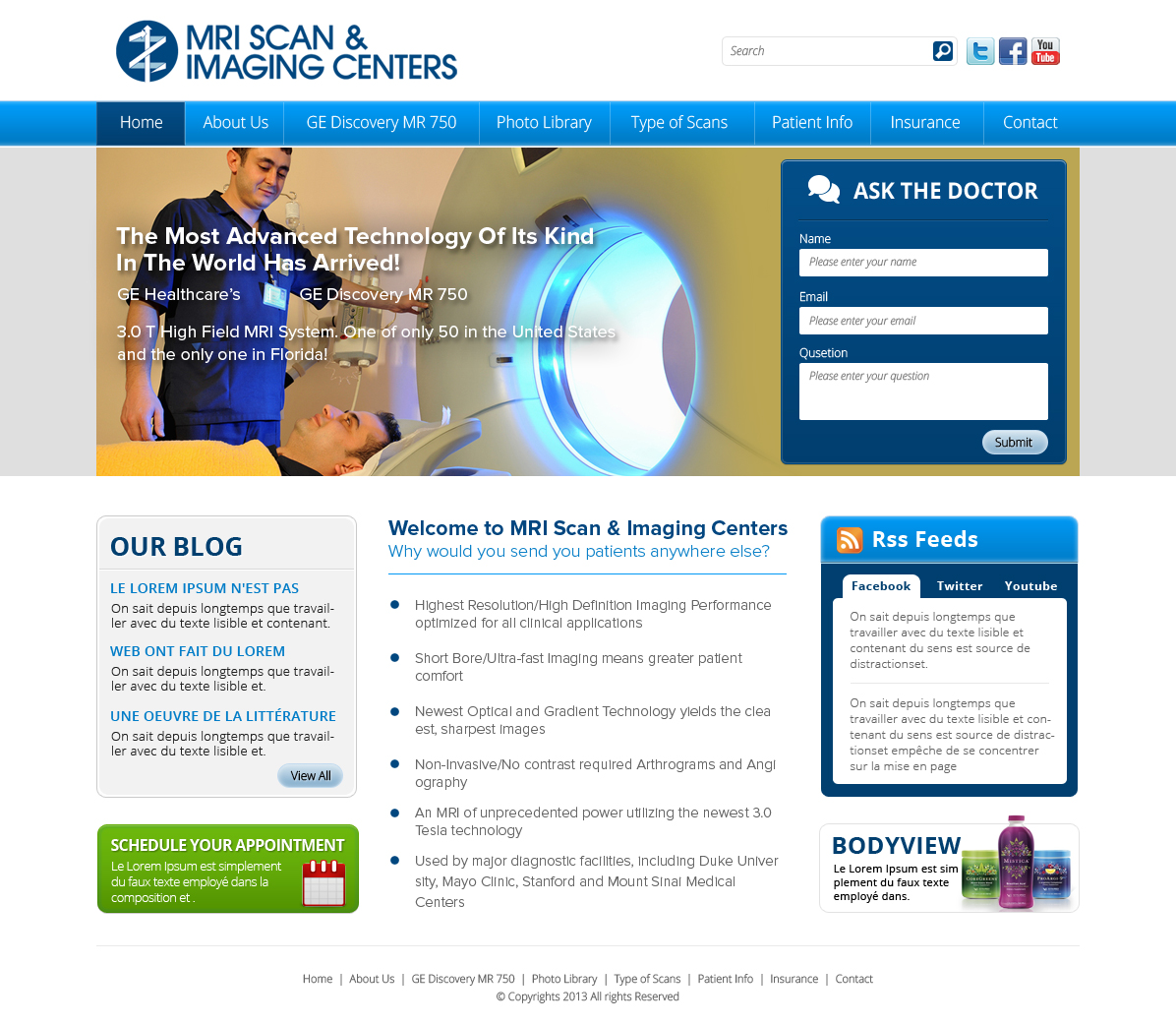 Web Design par OM pour MRI Scan Center | Design #1705018