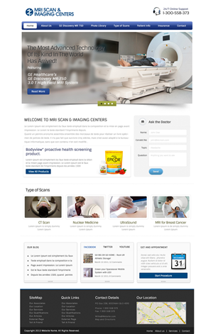 Web Design by OM for MRI Scan Center | Design: #1705019