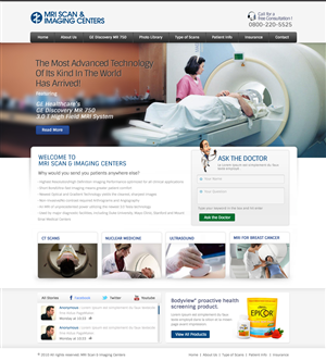 Web Design by OM for MRI Scan Center | Design: #1705021