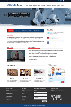 Web Design by OM for MRI Scan Center | Design: #1705022