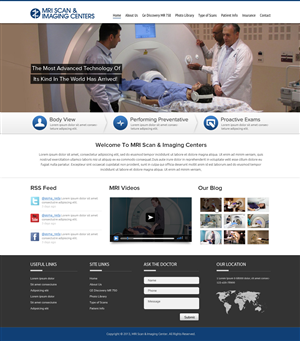 Web Design by OM for MRI Scan Center | Design: #1727975