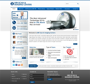 Web Design by Sbss for MRI Scan Center | Design: #1720655