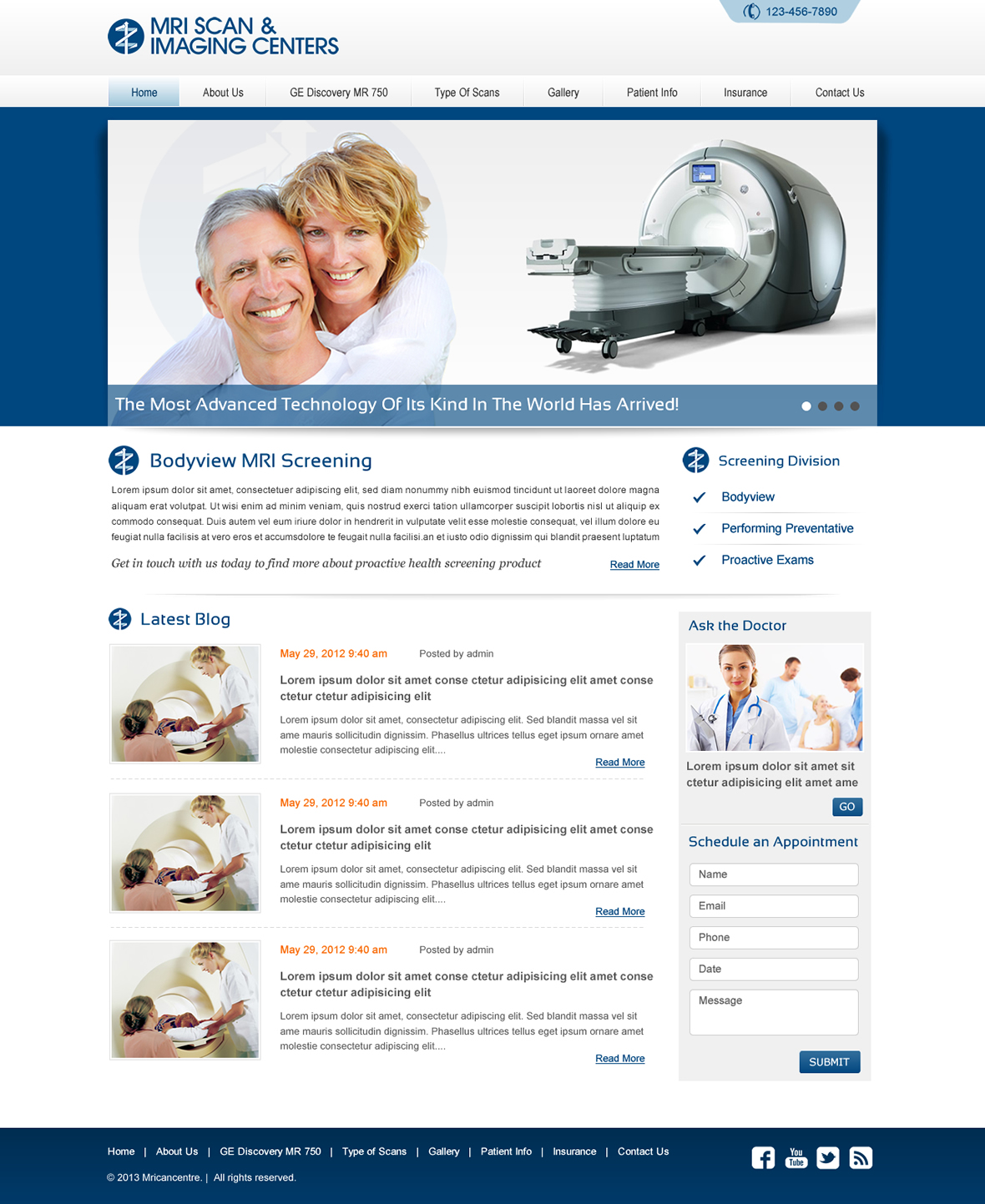 Web Design par Sbss pour MRI Scan Center | Design #1722577