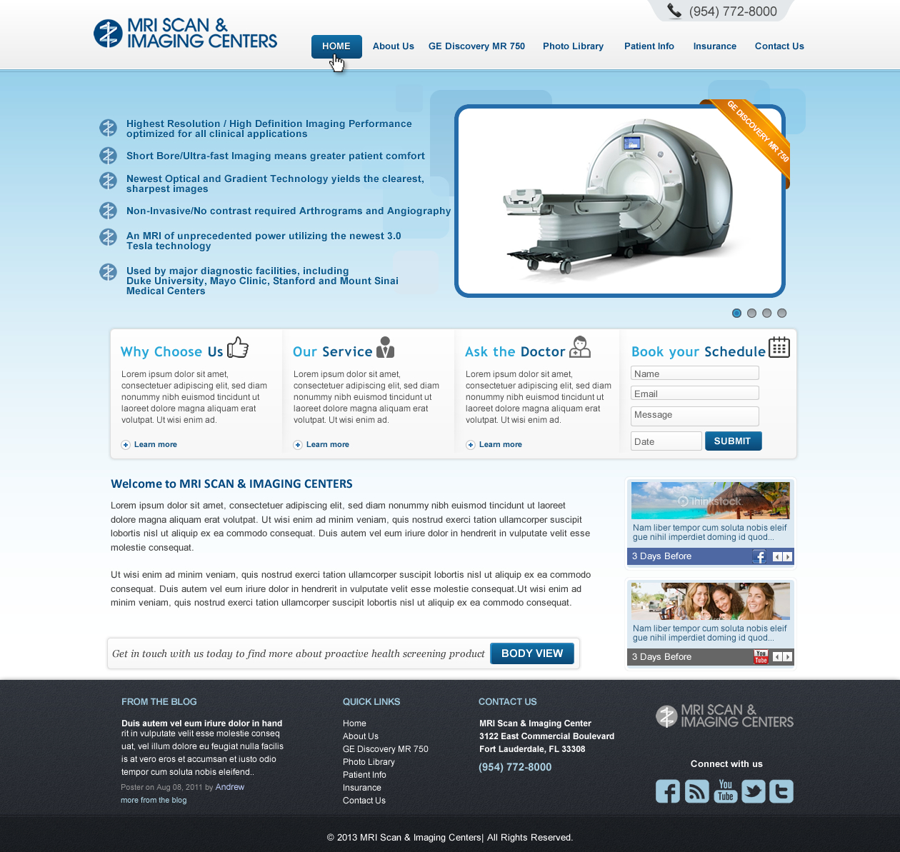 Web Design by Sbss for MRI Scan Center | Design #1722850