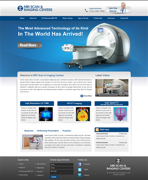 Web Design by Sbss for MRI Scan Center | Design: #1725078