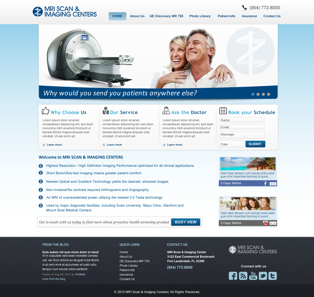 Web Design by Sbss for MRI Scan Center | Design #1725093