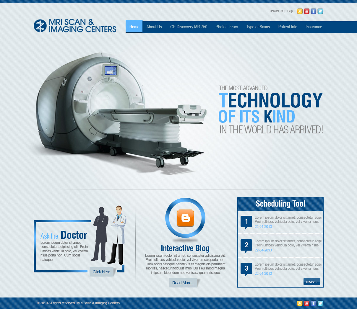 Web Design by TechWise for MRI Scan Center | Design #1716181