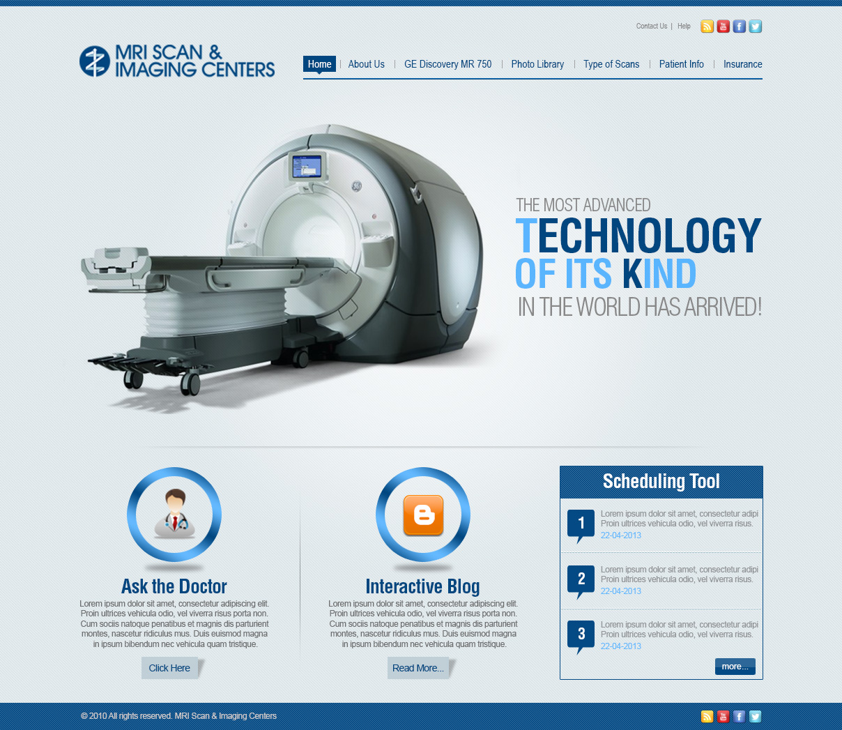 Web Design par TechWise pour MRI Scan Center | Design #1716187