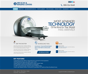 Web Design by TechWise for MRI Scan Center | Design #1724905