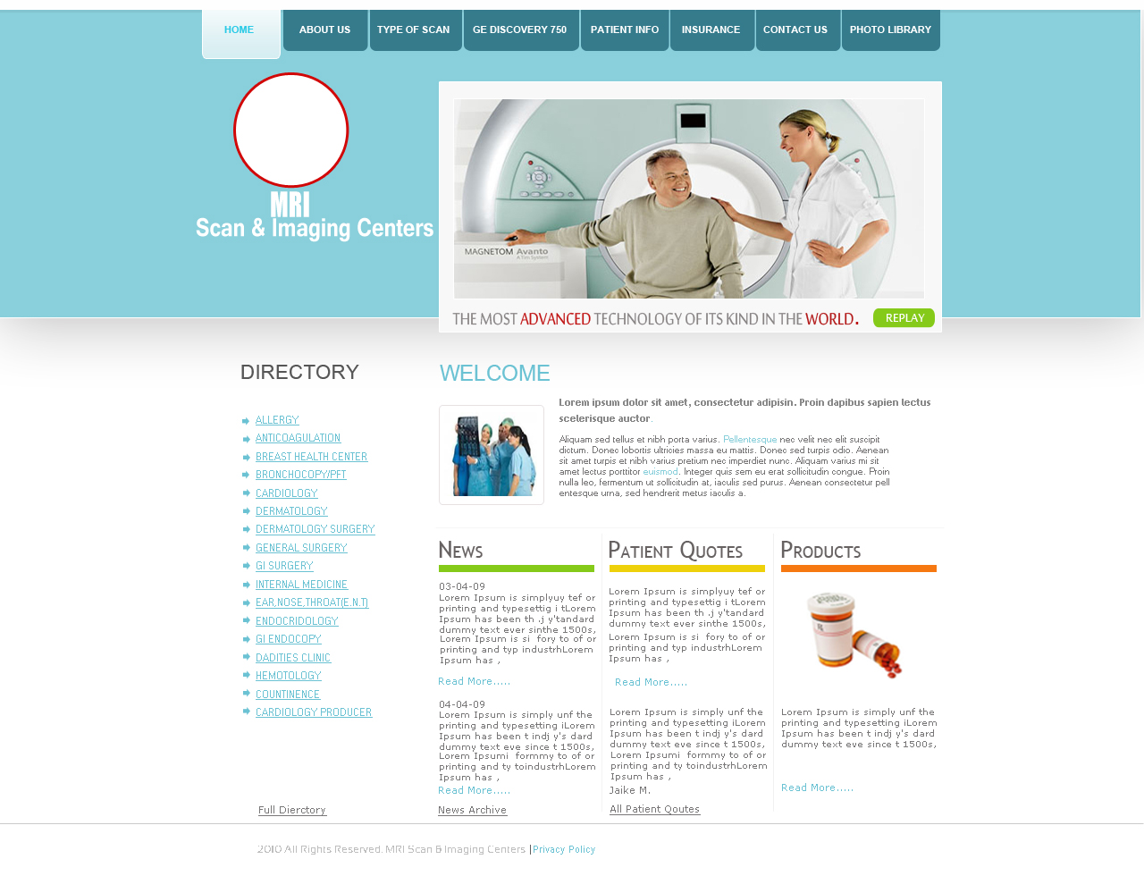 Web Design by TechWise for MRI Scan Center | Design #1724909