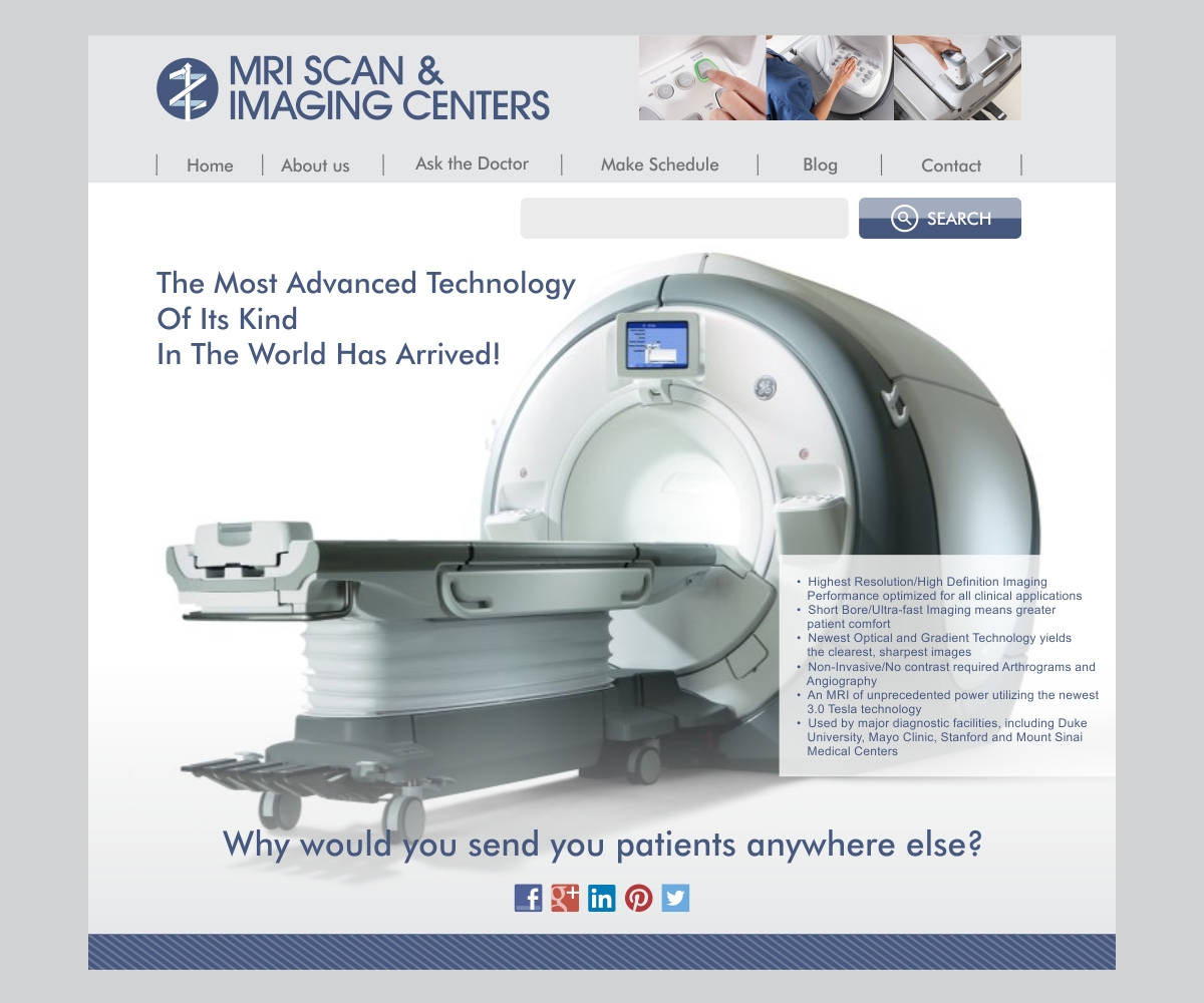 Web Design par barinix pour MRI Scan Center | Design #1714017