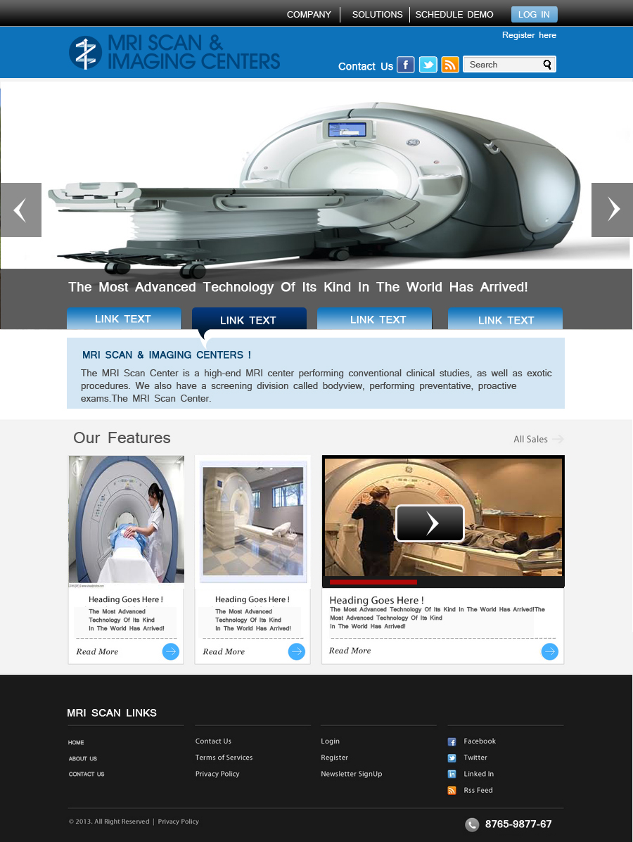 Web Design par Asad Ali pour MRI Scan Center | Design #1728425
