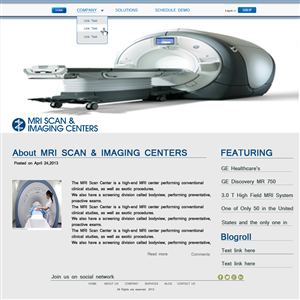 Web Design by Asad Ali for MRI Scan Center | Design: #1728434