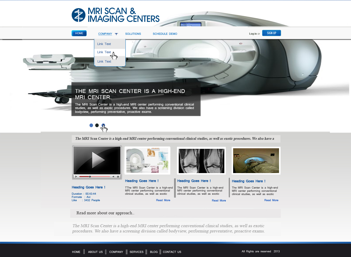 Web Design by Asad Ali for MRI Scan Center | Design #1734775