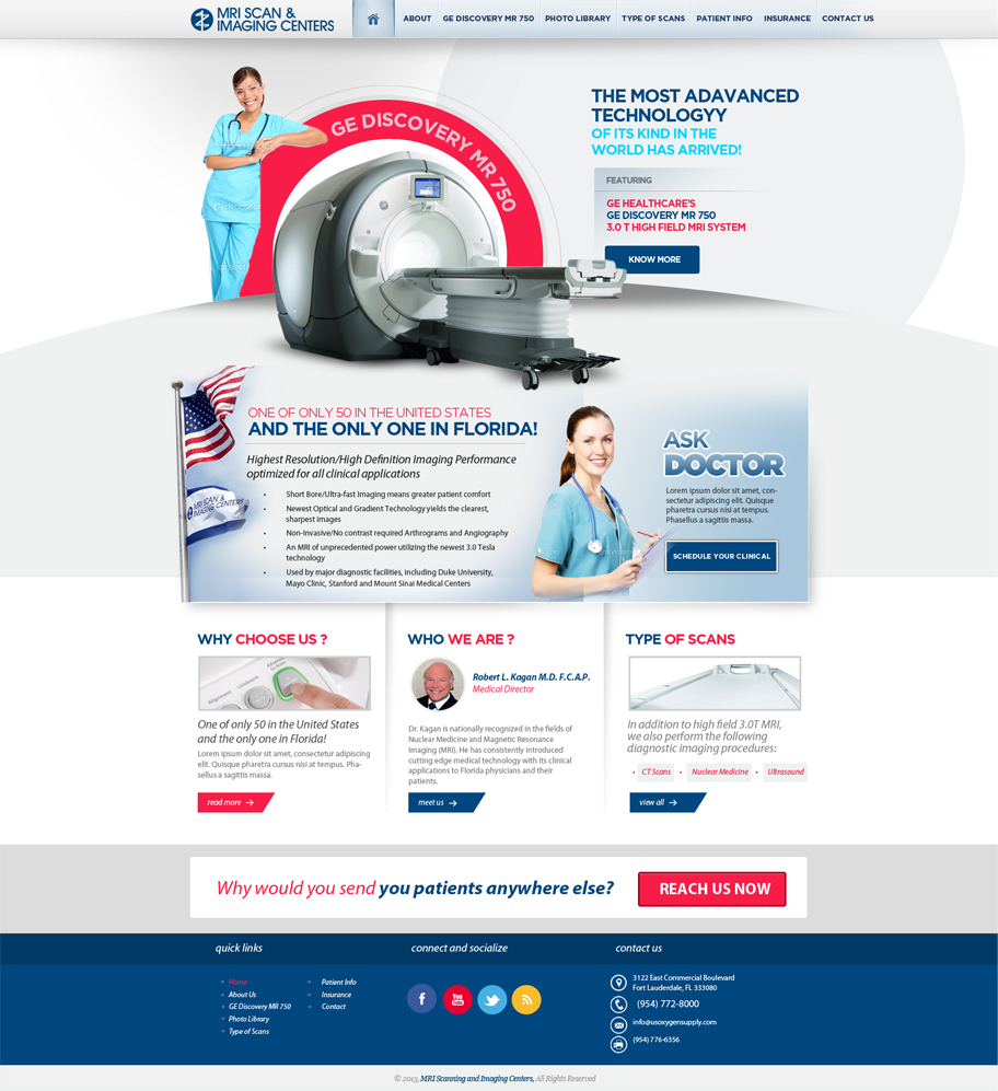 Web Design by dp for MRI Scan Center | Design #1706691