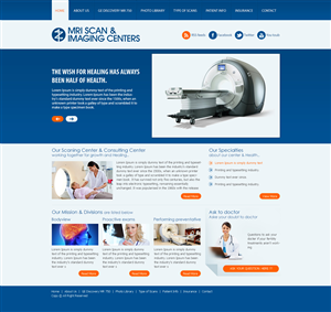 Web Design by DONE for MRI Scan Center | Design #1710991