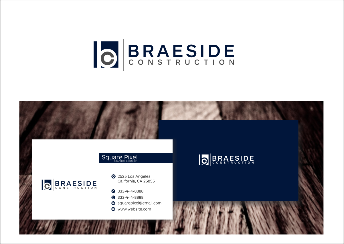 Logo Design by squarepixel for Braeside Construction | Design #5061698