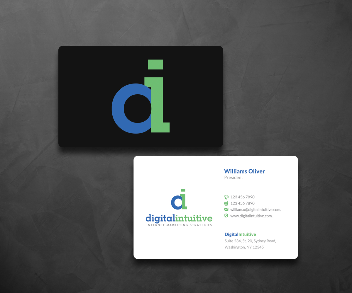 Card Design by Sarah Haroon for Digital Intuitive LLC | Design #5053093