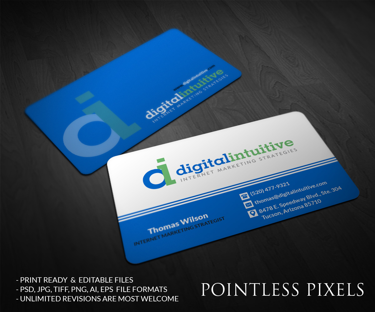 Diseño de Tarjeta por Pointless Pixels India para Digital Intuitive LLC | Diseño #5057592
