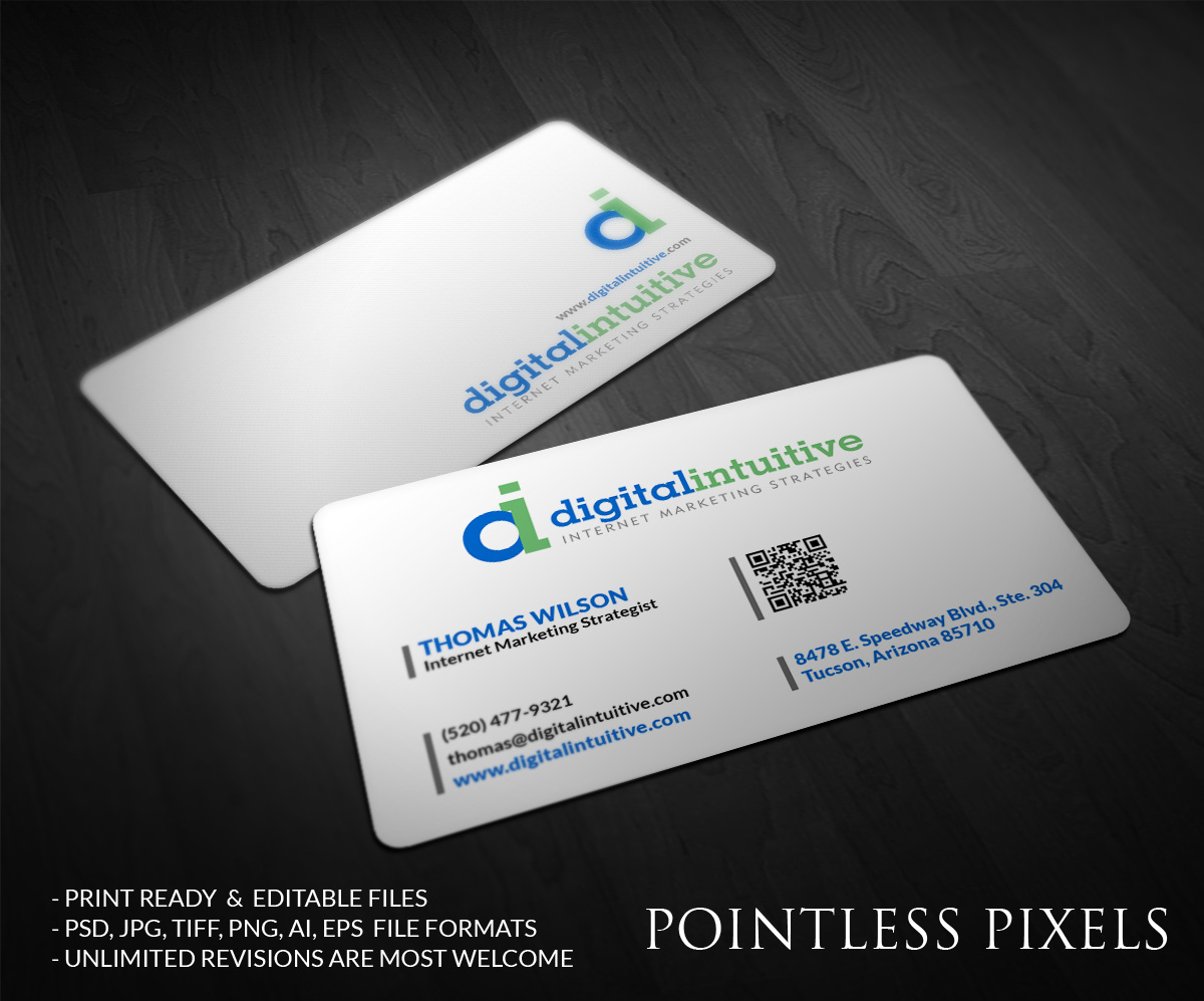 Diseño de Tarjeta por Pointless Pixels India para Digital Intuitive LLC | Diseño #5071146