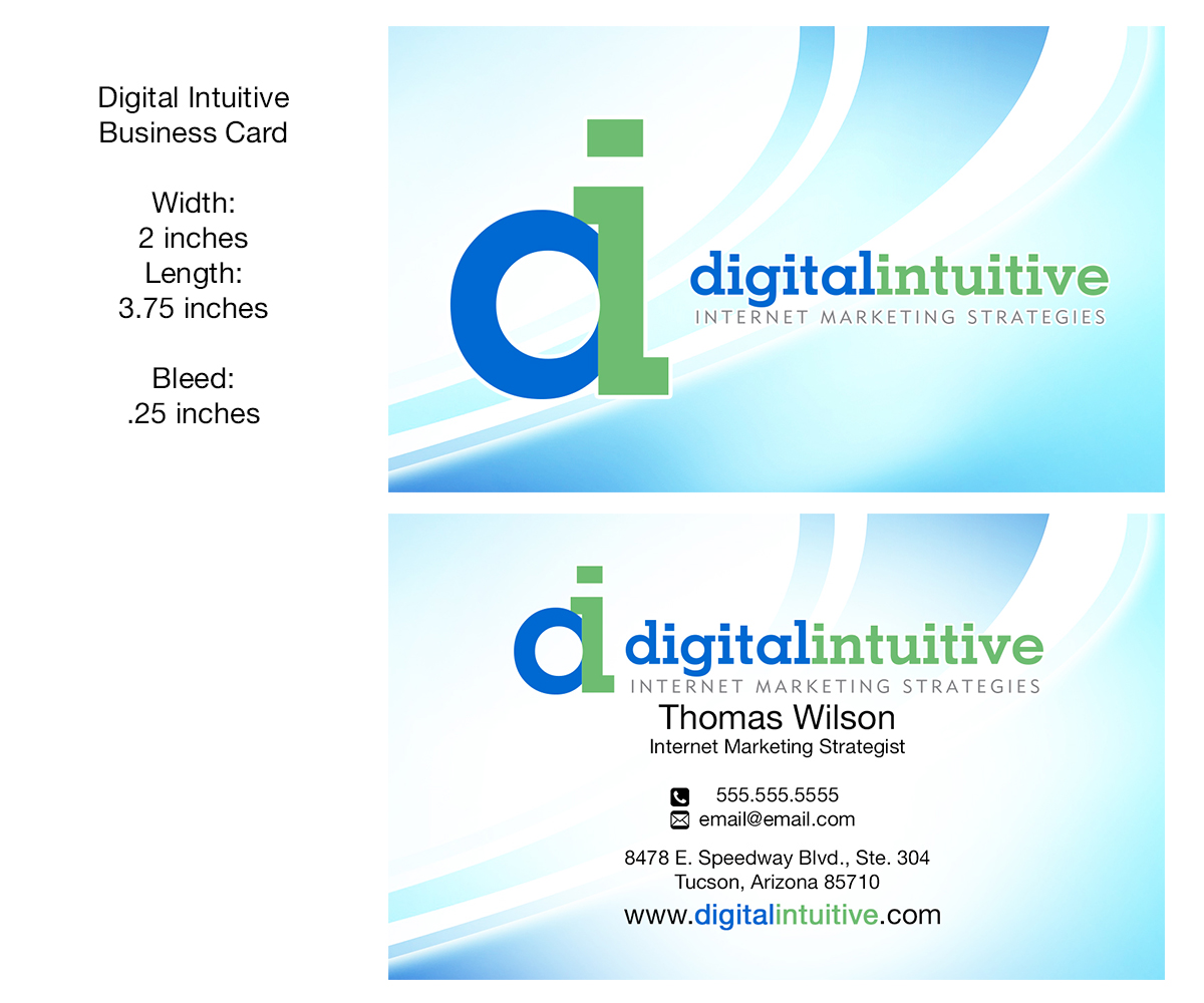 Card Design by Bryan Vallejo 2022 for Digital Intuitive LLC | Design #5061271