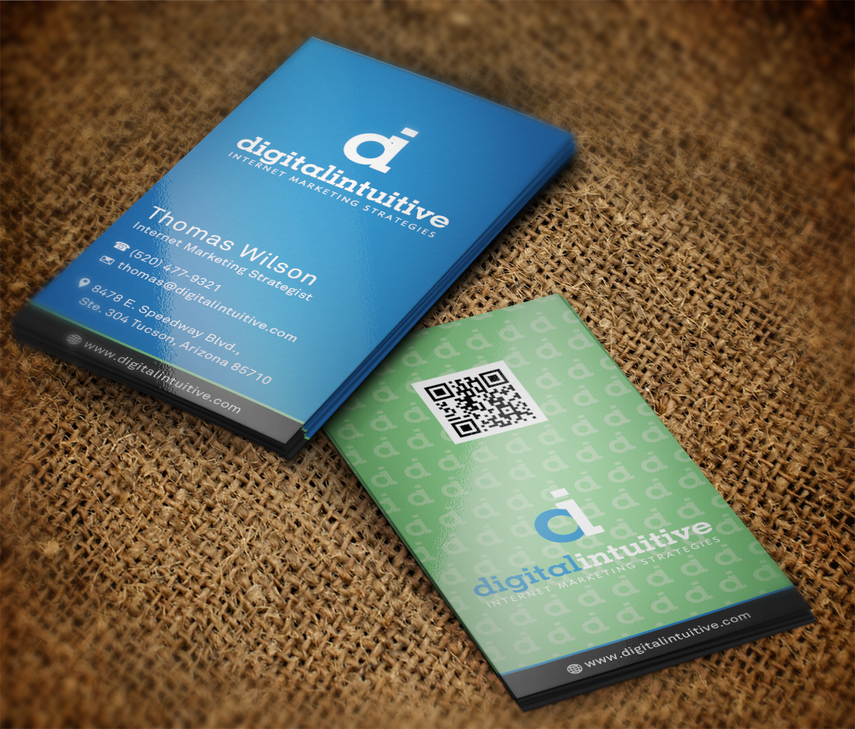 Diseño de Tarjeta por RedBean|Advertising para Digital Intuitive LLC | Diseño #5057919